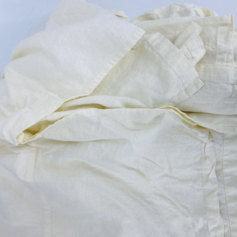 Pottery Barn Off White 100% Cotton Bed Skirt 73x54